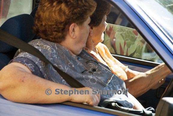 women in car graphic